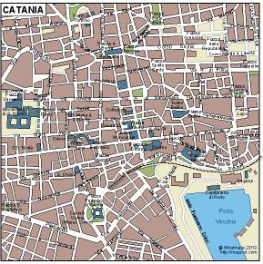 Catania EPS map vector