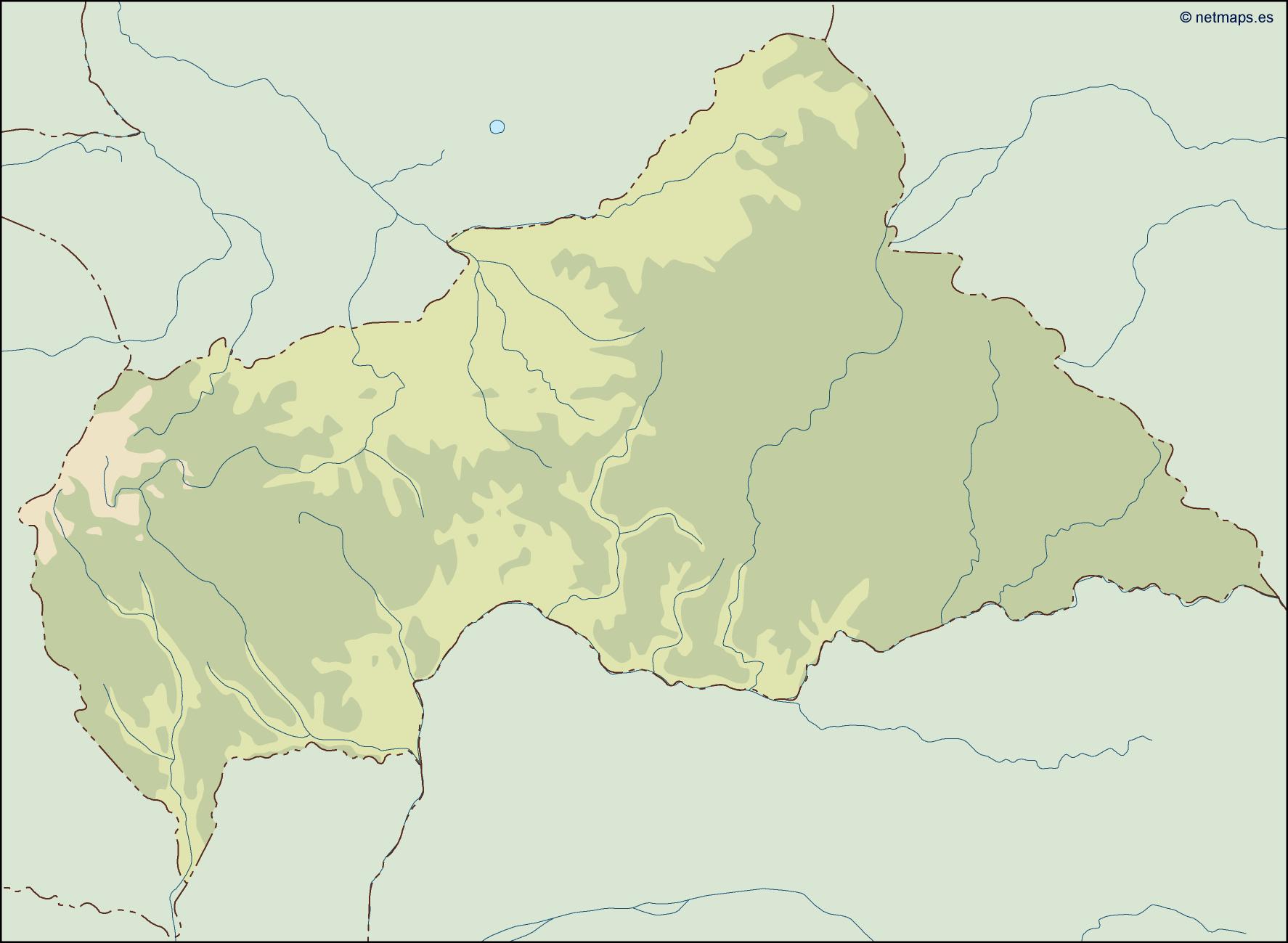 Central africa illustrator eps map vector
