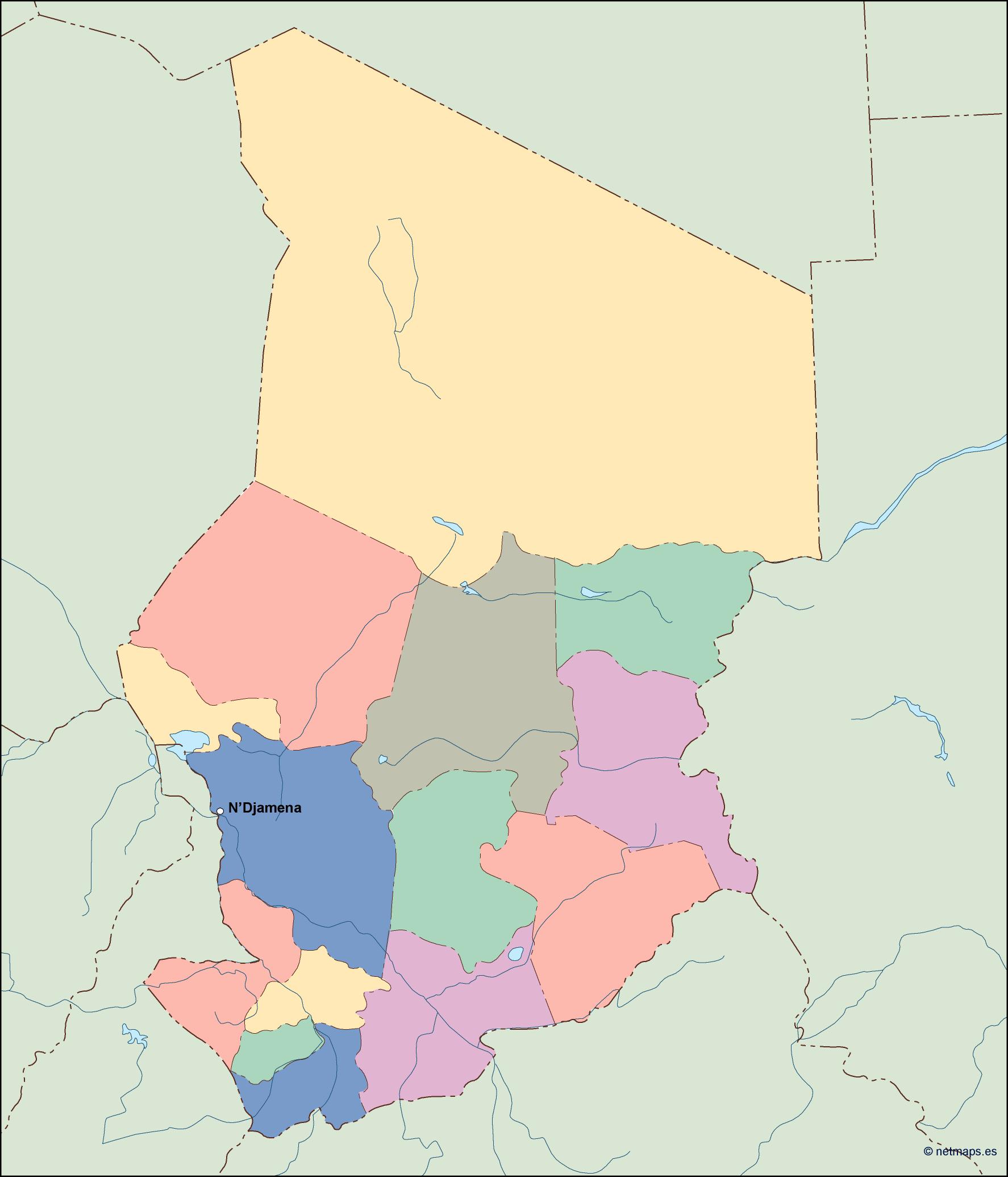 Chad eps map vector