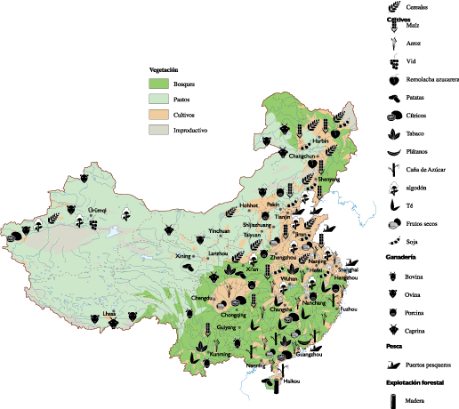 China Agricultural eps map vector