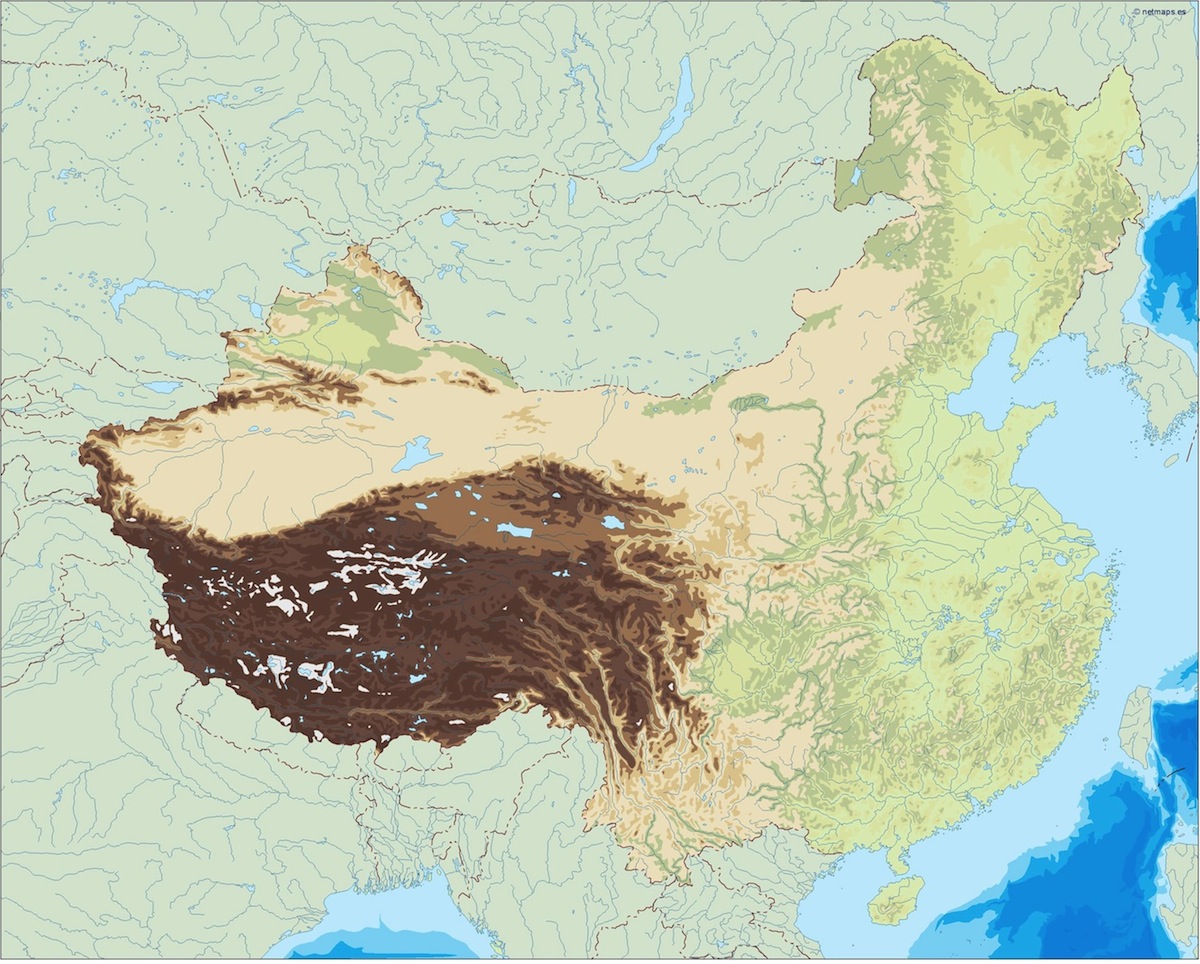 China illustrator eps map vector
