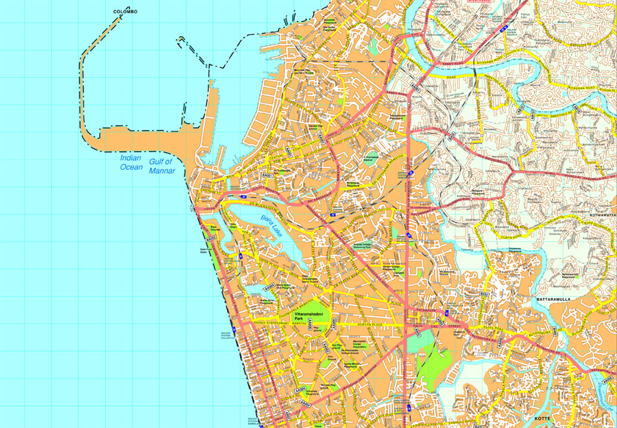 Colombo eps map vector