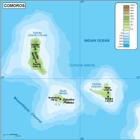 Comores physical eps map vector