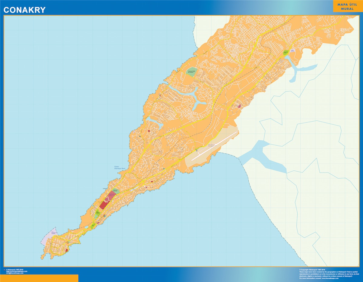Conakry eps map vector