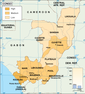 Congo economic eps map vector