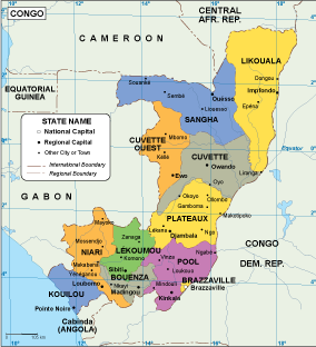 Congo EPS map vector