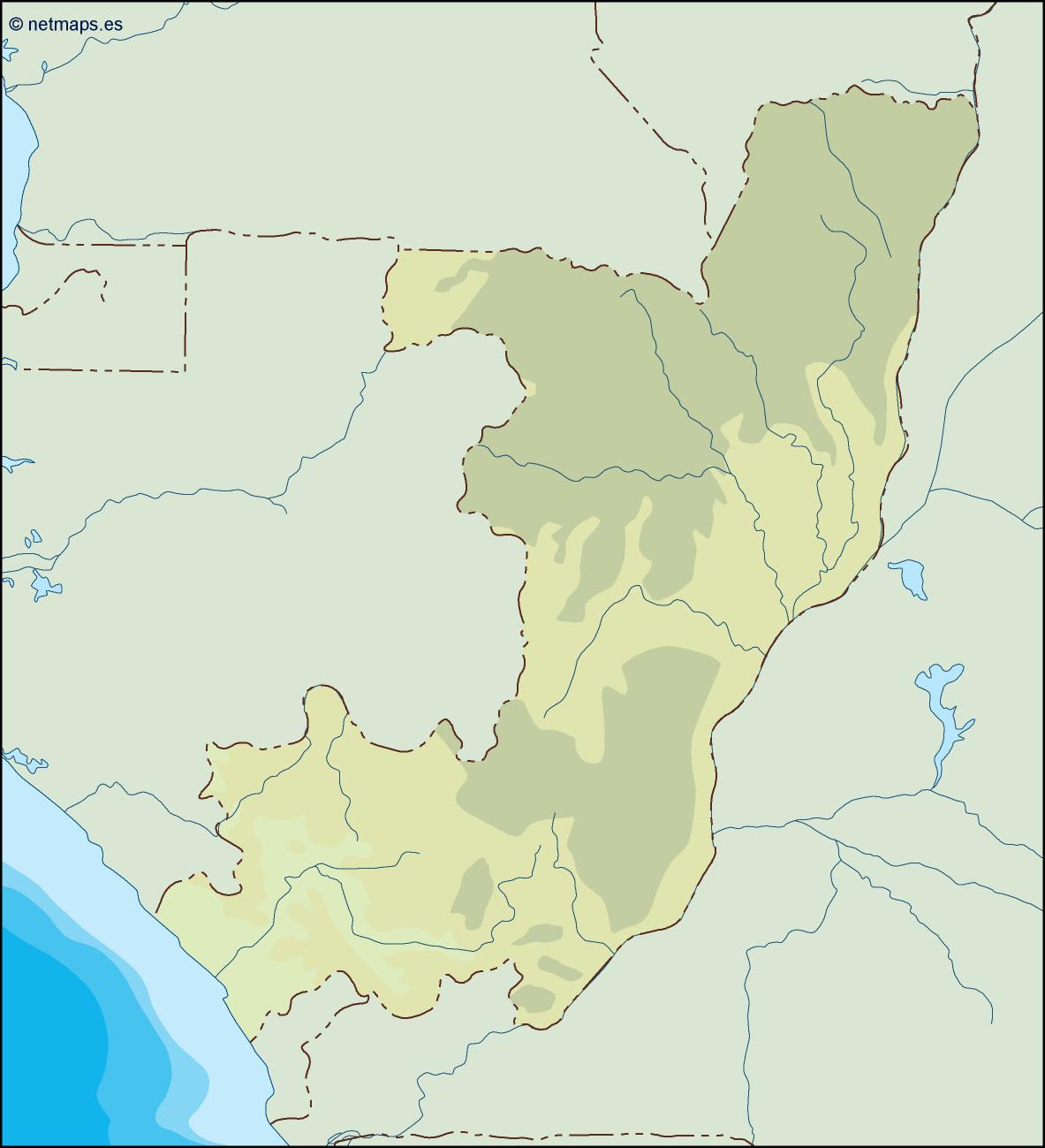 Congo illustrator eps map vector