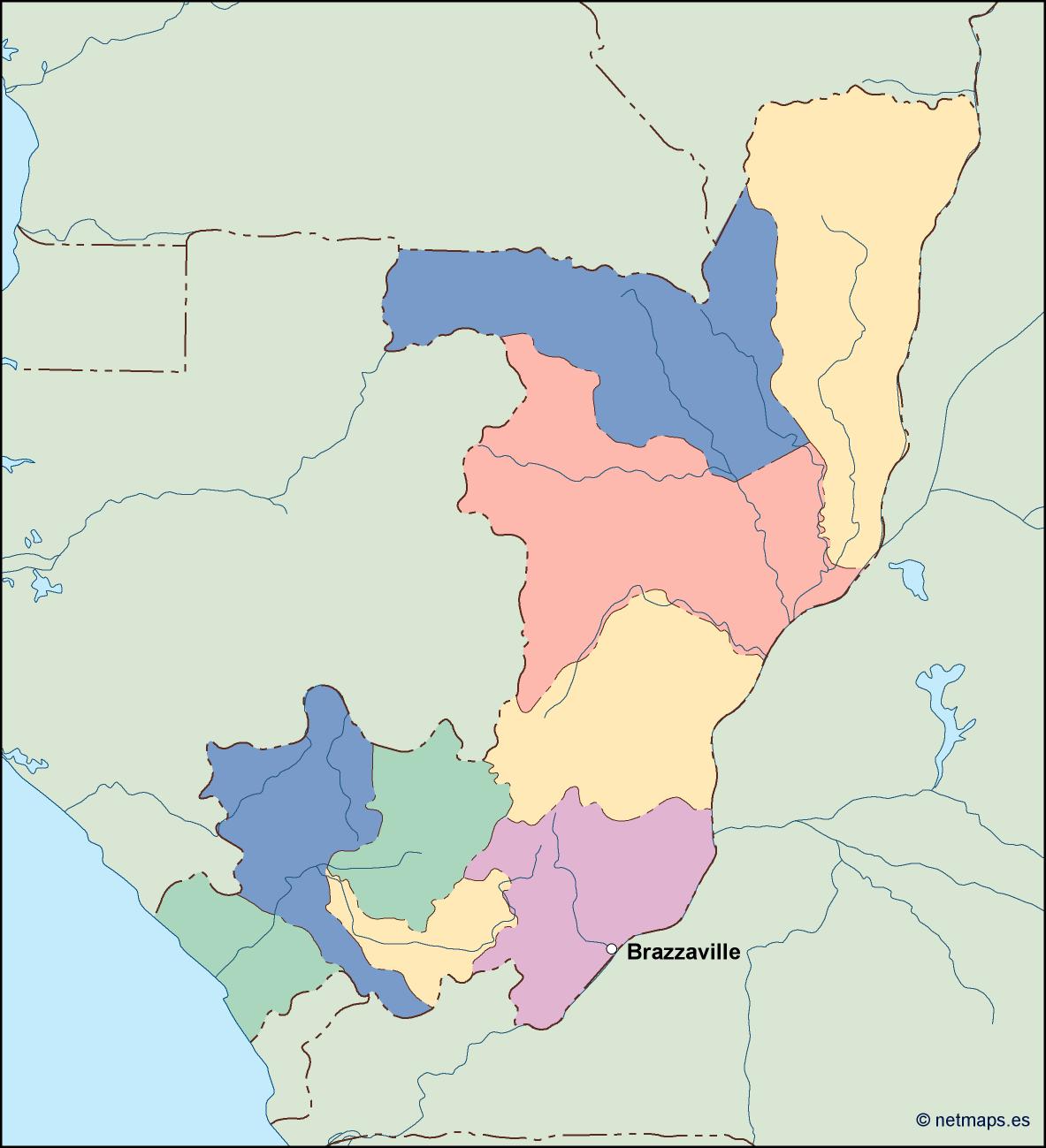 Congo eps map vector