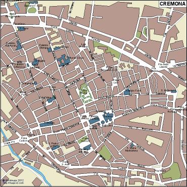 Cremona EPS map vector