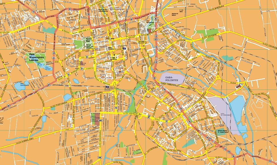 Csestochowa EPS map vector