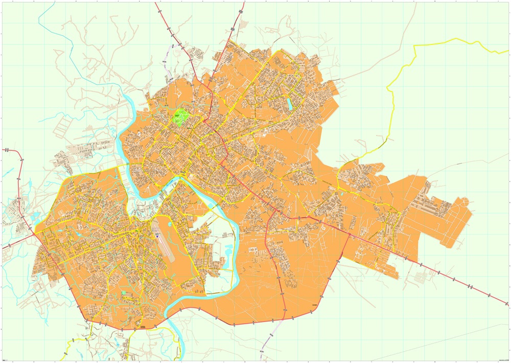 Cuiaba eps map vector