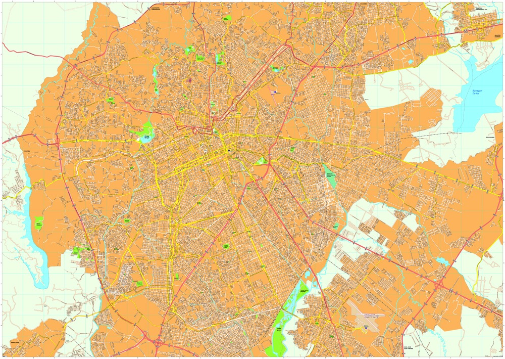 Curitiba eps map vector
