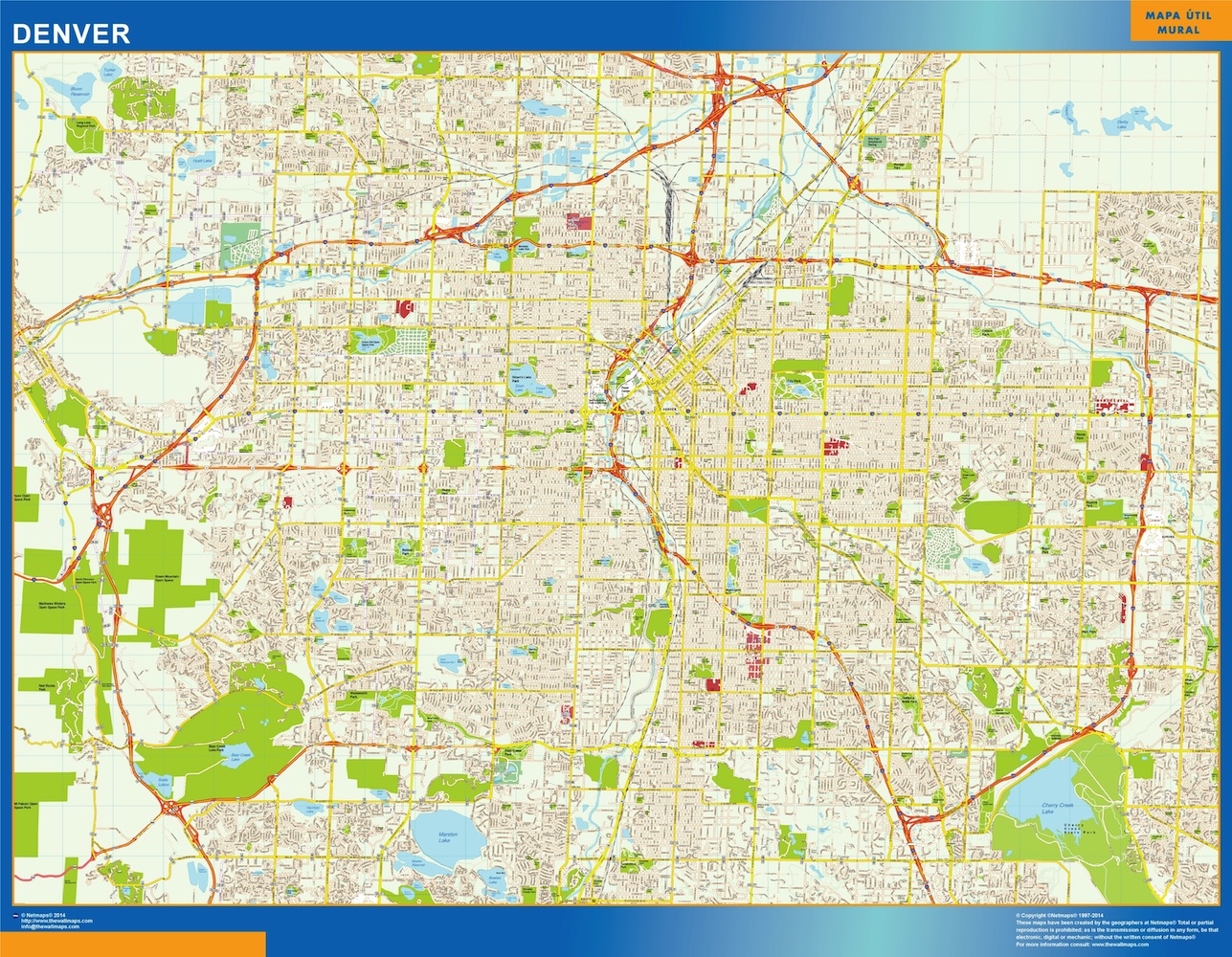 Denver eps map vector