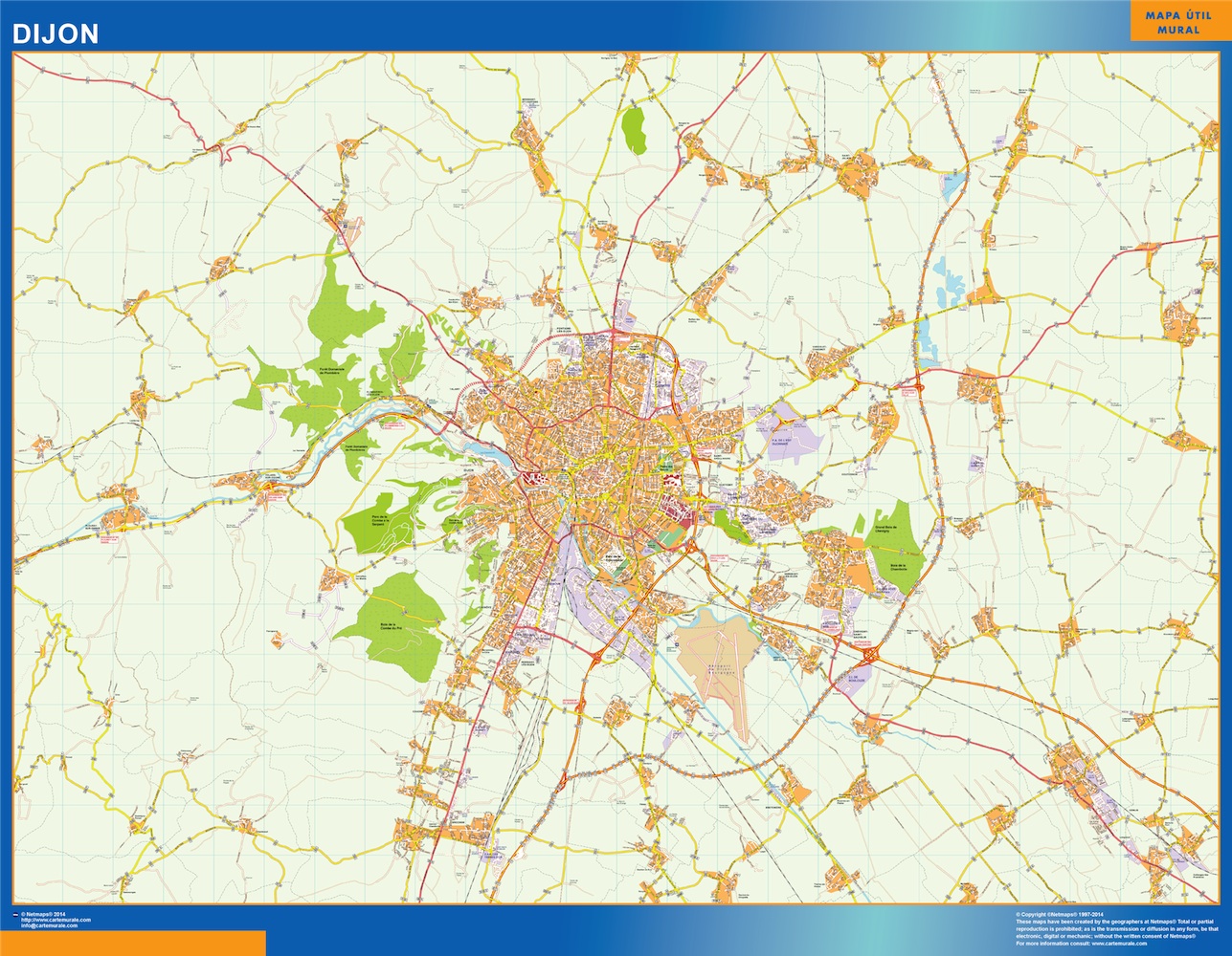 Dijon carte illustrator eps