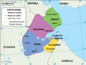 Djibouti EPS map vector