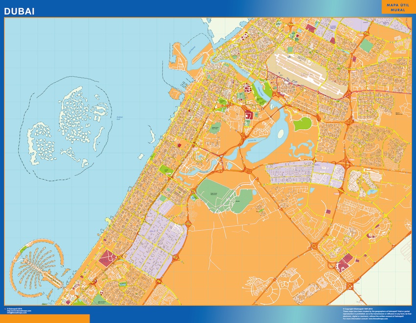 Dubai eps map vector