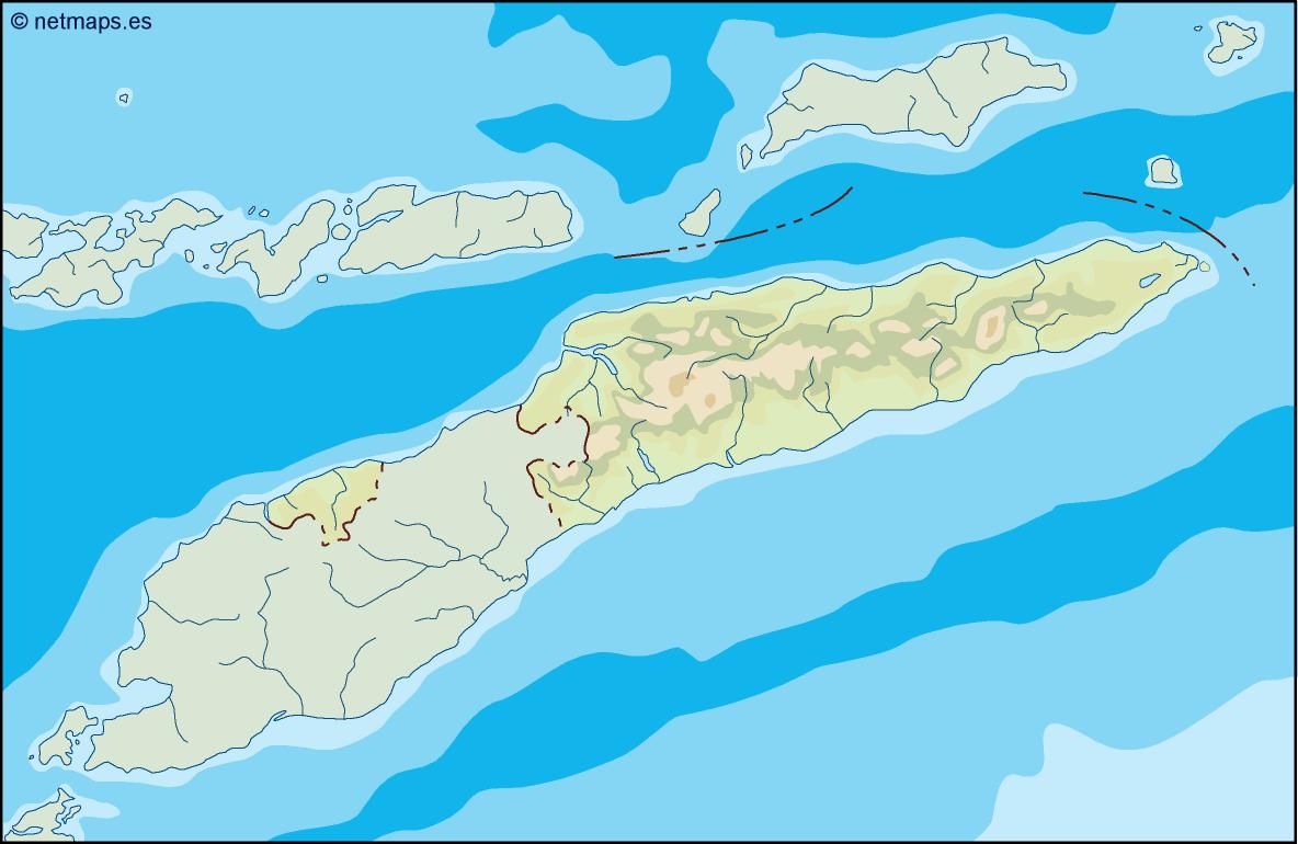 East timor illustrator eps map vector