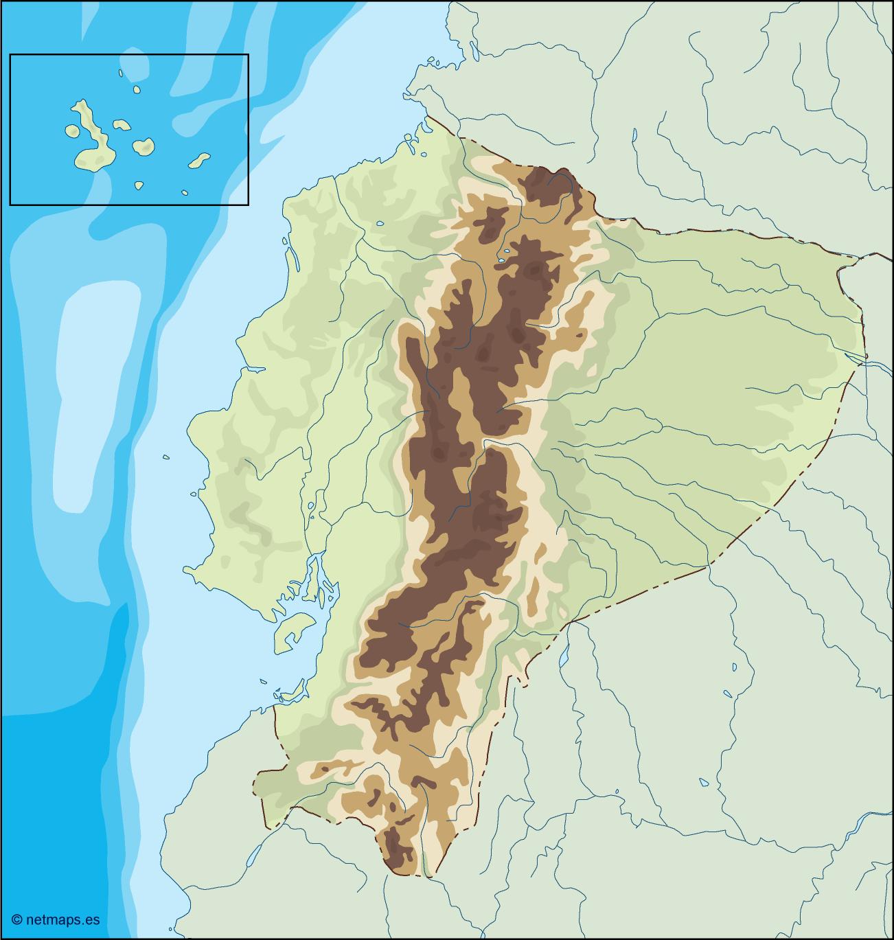 Ecuador illustrator eps map vector