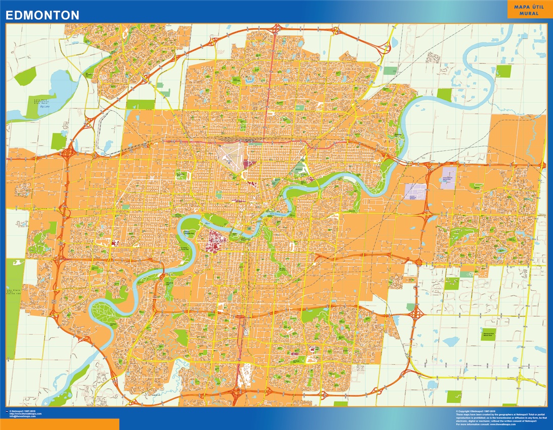 Edmonton eps map vector