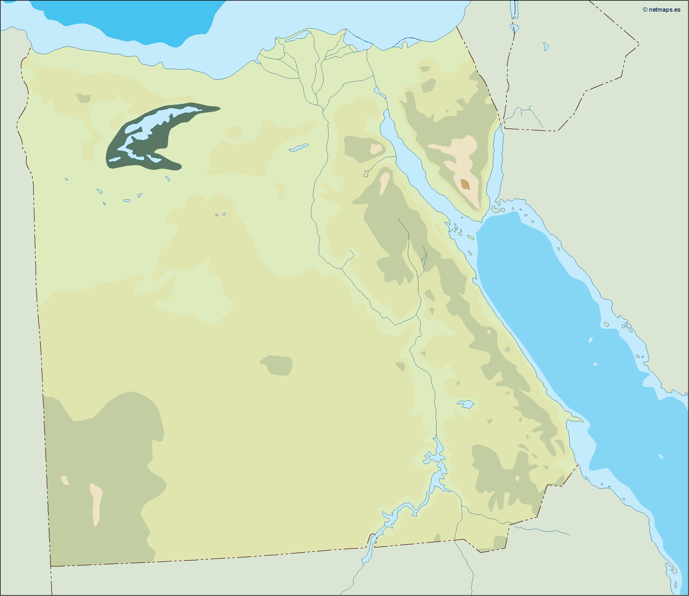Egypt illustrator eps map vector