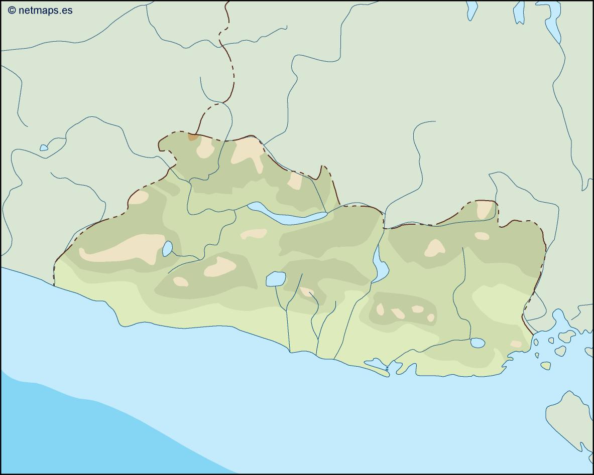 El salvador illustrator eps map vector
