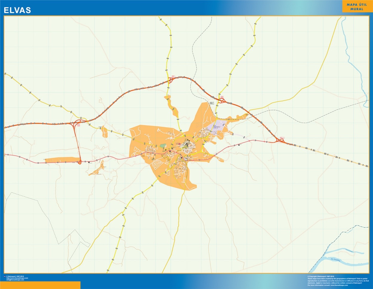 Elvas eps map vector