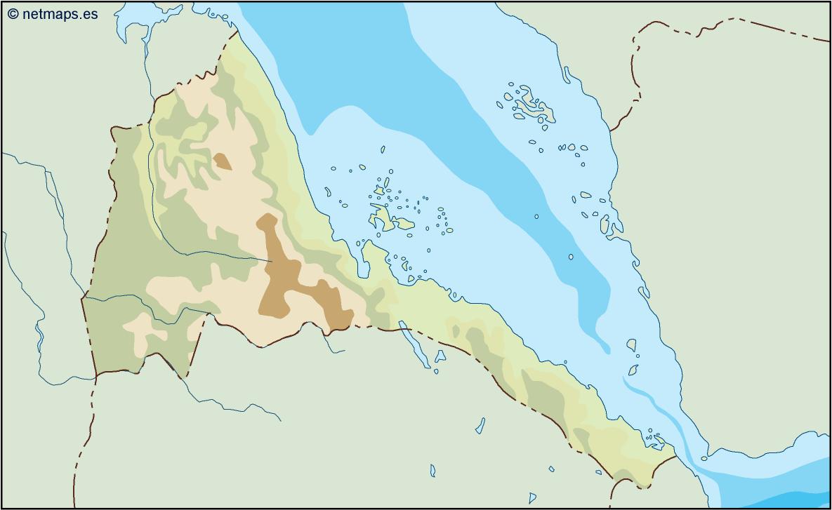 Eritrea illustrator eps map vector