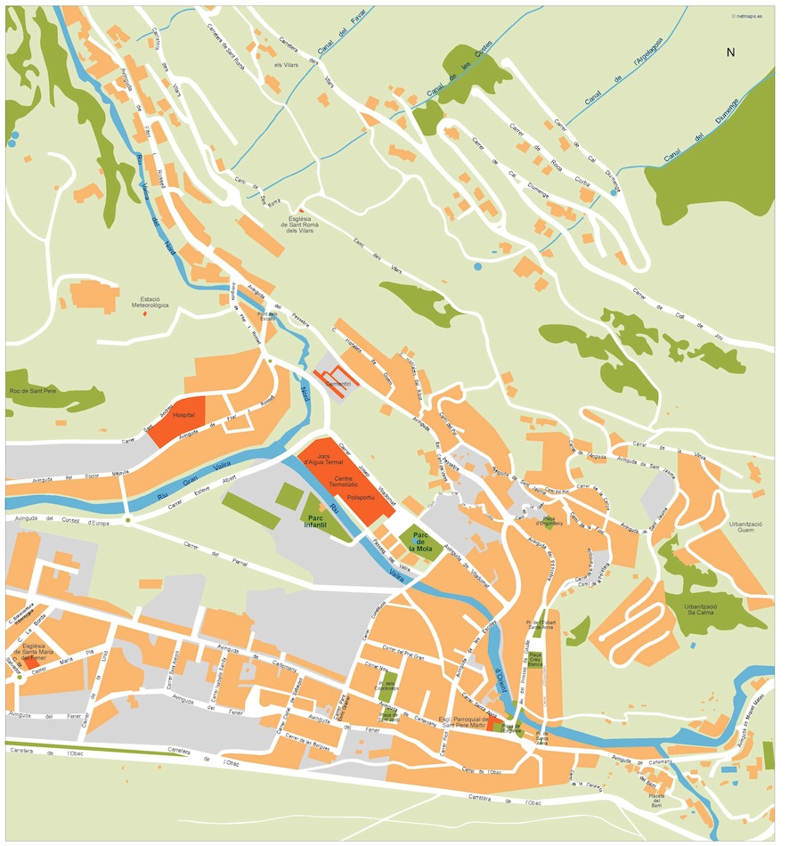 Escaldes eps illustrator vector map