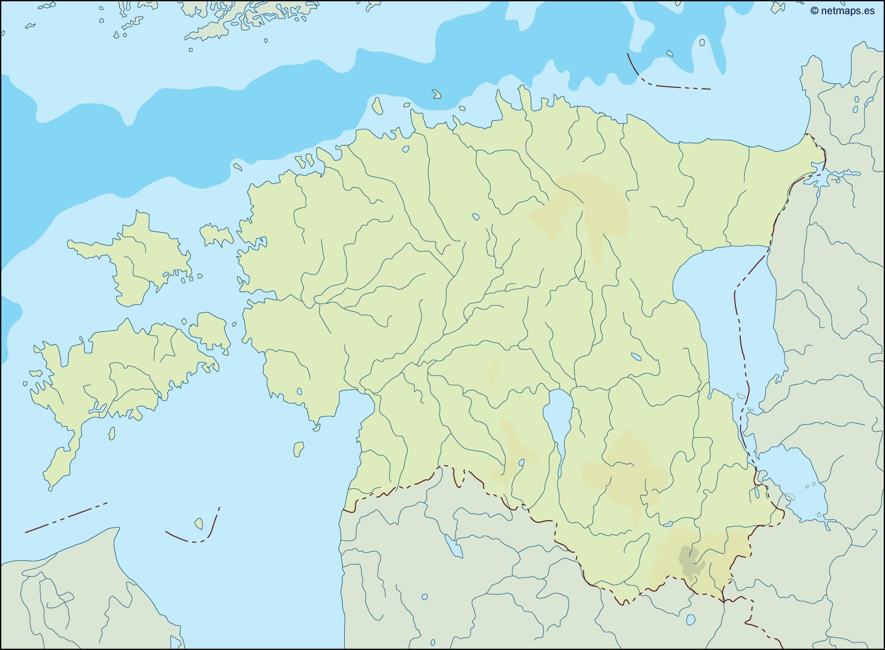 Estonia illustrator eps map vector