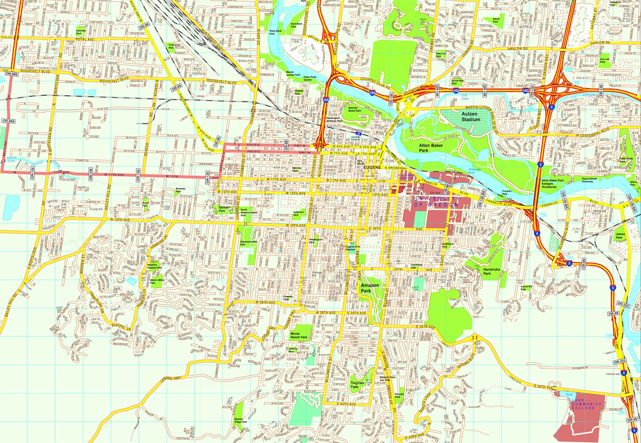 Eugene eps map vector