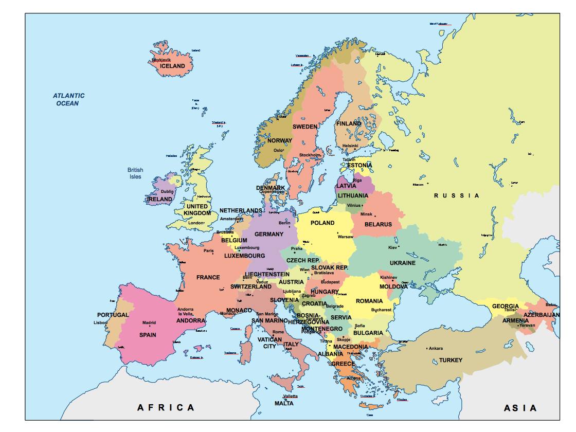 Europe powerpoint for presentations