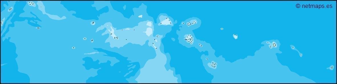 Federated states of micronesia illustrator eps map vector