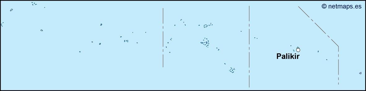 Federated states of micronesia eps map vector