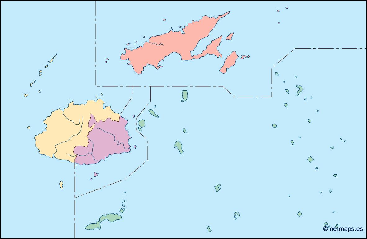 Fiji blind eps map vector