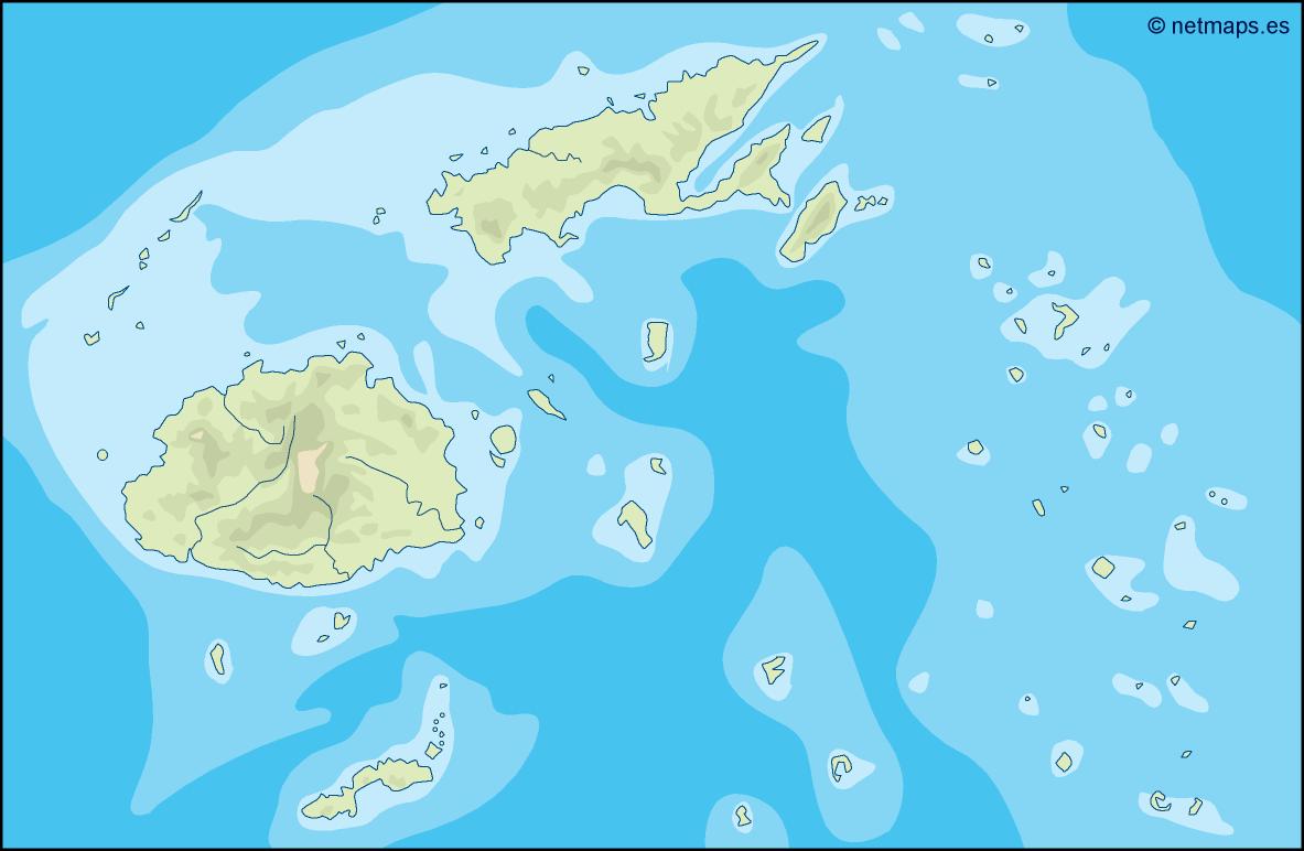 Fiji illustrator eps map vector