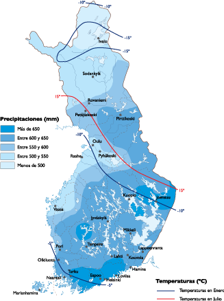 Finland Climate eps map vector