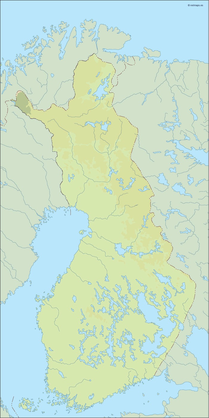 Finland illustrator eps map vector