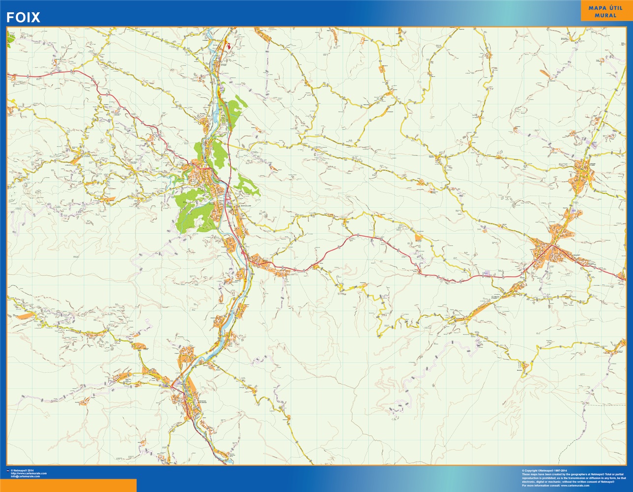Foix carte illustrator eps