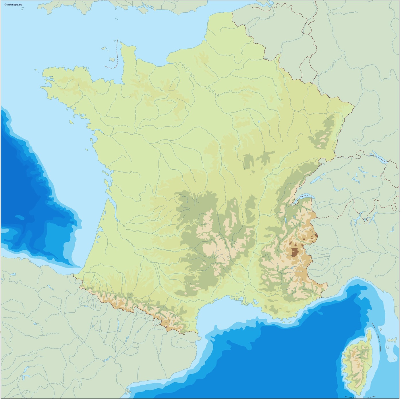 France illustrator eps map vector