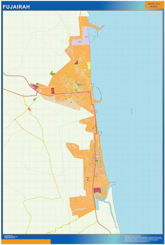 Fujairah eps map vector