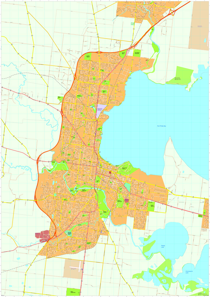 Geelong eps map vectors