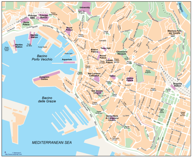 Genoa eps map vector