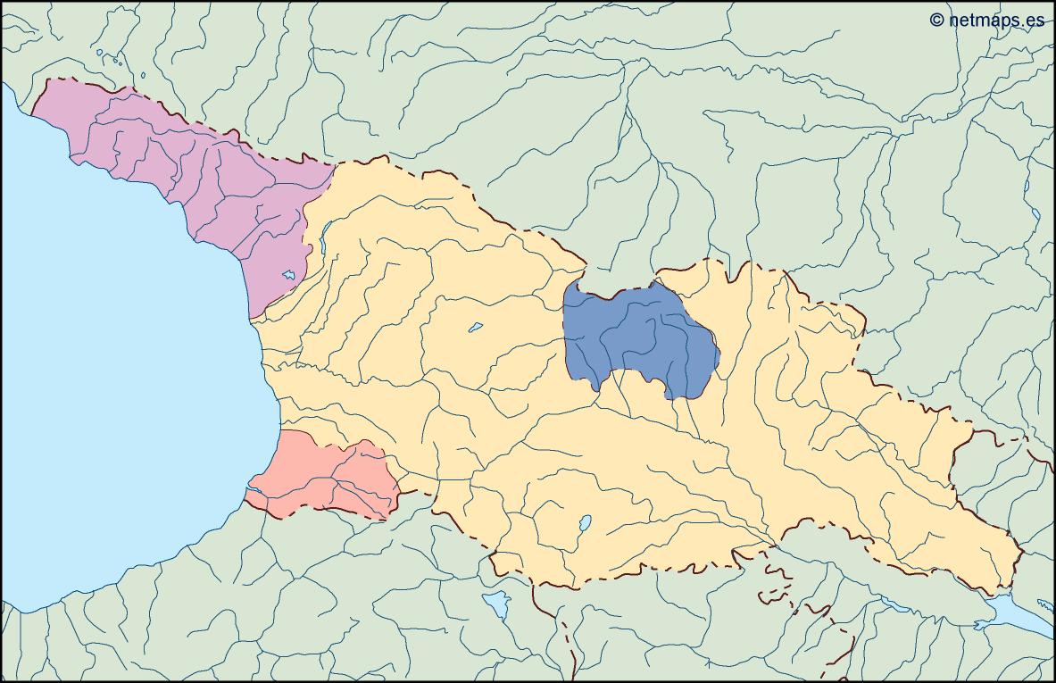 Georgia blind eps map vector