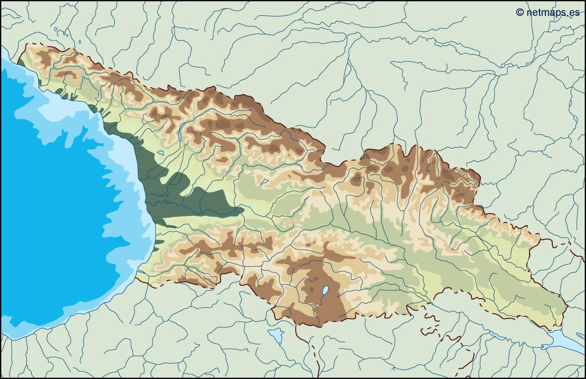 Georgia illustrator eps map vector