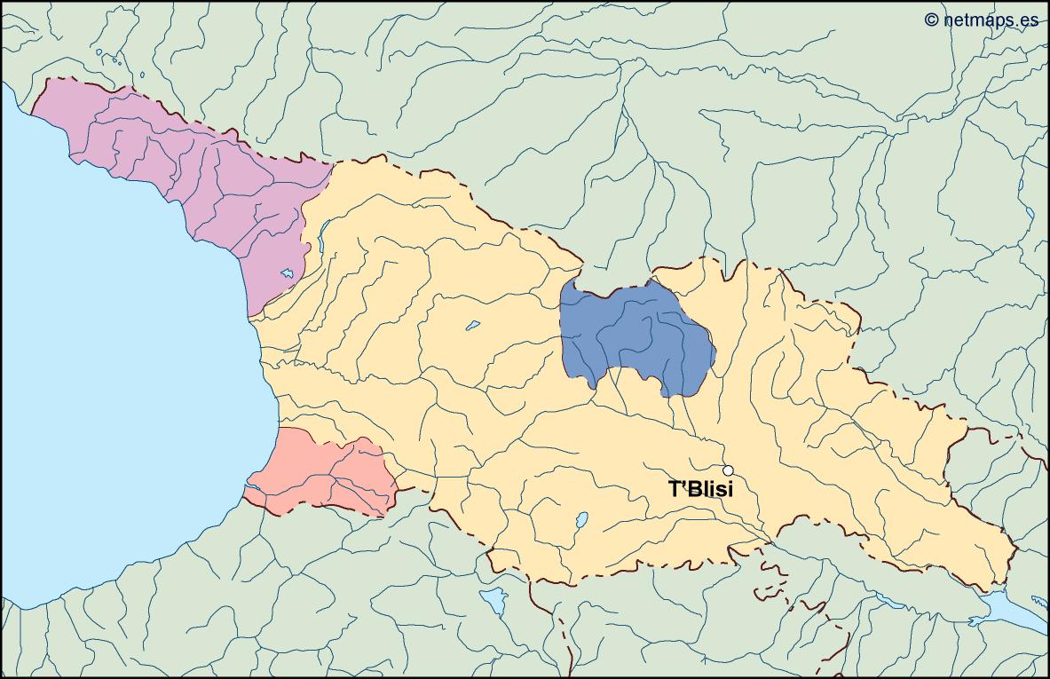 Georgia eps map vector