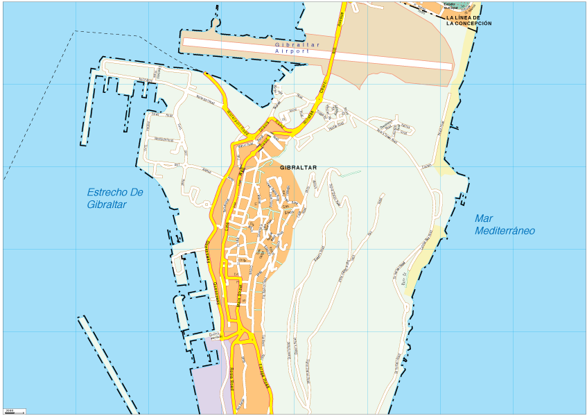 Gibraltar Vector EPS map vector