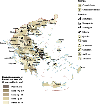 Greece Economic eps map vector