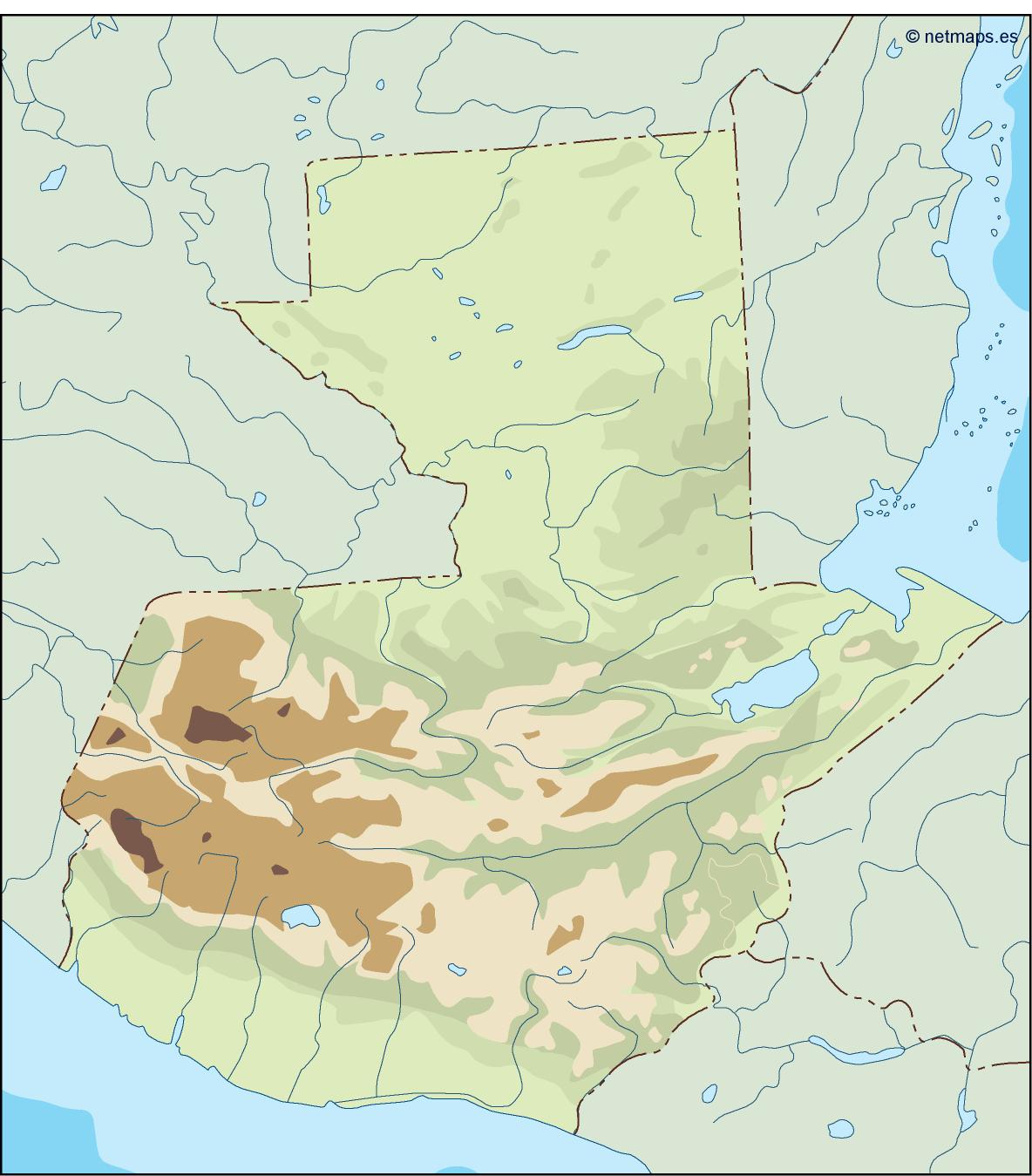Guatemala illustrator eps map vector