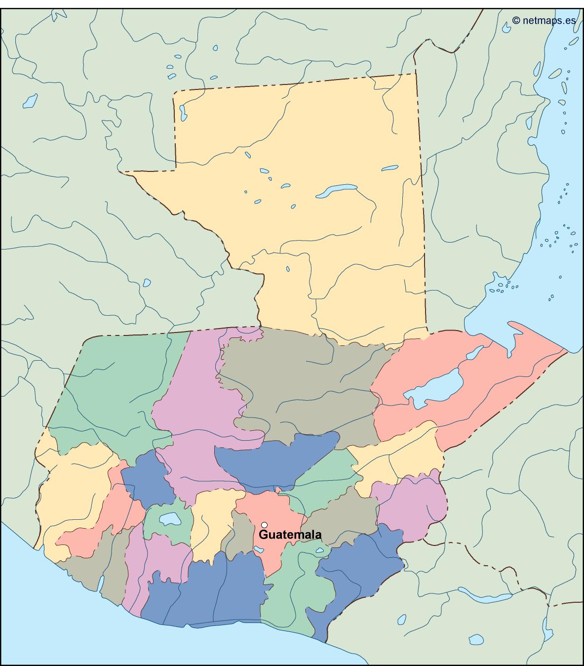 Guatemala eps map vector