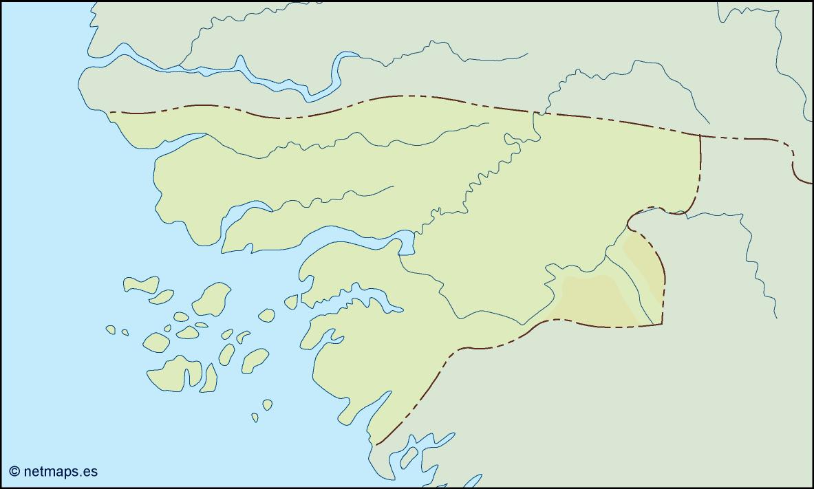 Guinea bissau illustrator eps map vector